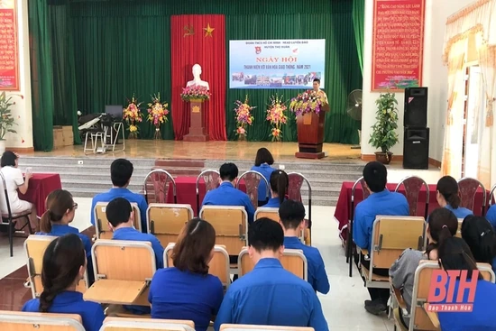 Ngày hội thanh niên với văn hóa giao thông tại huyện Thọ Xuân