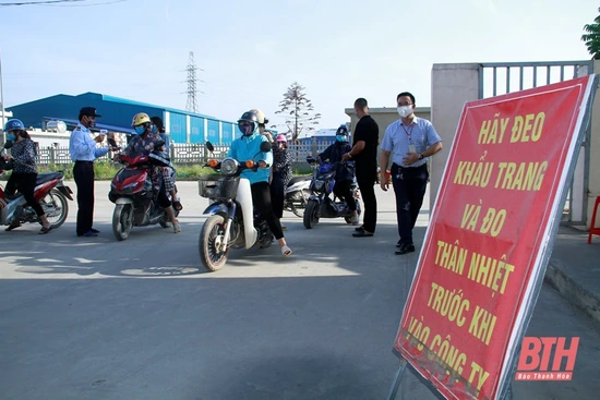 Đẩy mạnh sản xuất gắn với phòng, chống dịch trong các Khu công nghiệp trên địa bàn TP Thanh Hóa