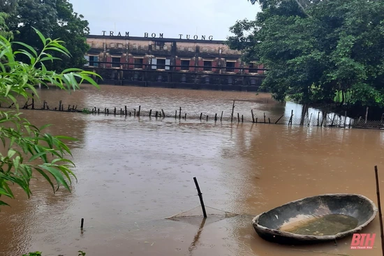 Huyện Nông Cống chủ động ứng phó với bão, lũ trong điều kiện phòng, chống dịch bệnh COVID-19