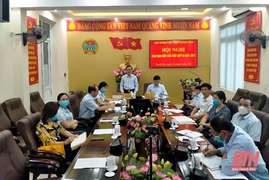 Hội Nông dân tỉnh tổ chức Hội nghị báo cáo viên bằng hình thức trực tuyến