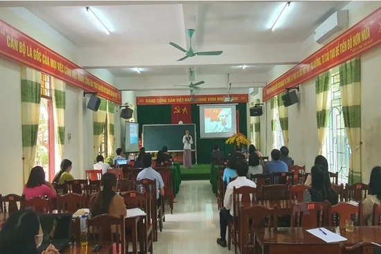 Hội thi giảng viên lý luận chính trị giỏi cụm 1, năm 2022 tại huyện Quan Hóa