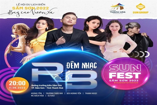 Đêm nhạc R&B Sun Fest Sầm Sơn: Cuộc hội ngộ của những cá tính âm nhạc trẻ
