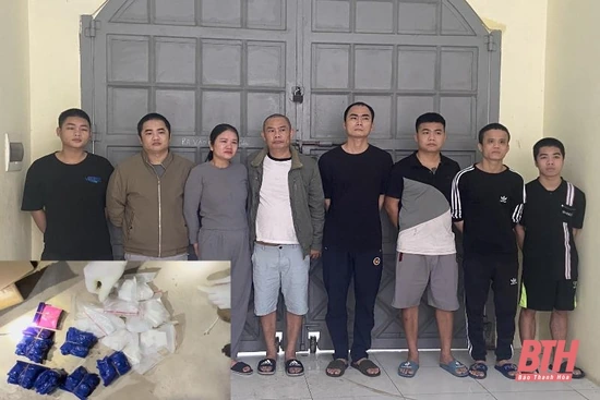 Bắt 5 đối tượng sử dụng  trái phép chất ma túy trong ngôi nhà hoang