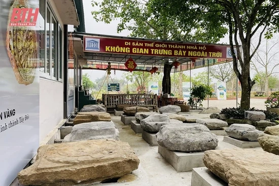 Độc đáo không gian trưng bày ngoài trời tại Di sản văn hóa thế giới Thành nhà Hồ 