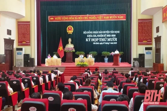 Kỳ họp thứ 10  HĐND huyện Yên Định khóa XIX