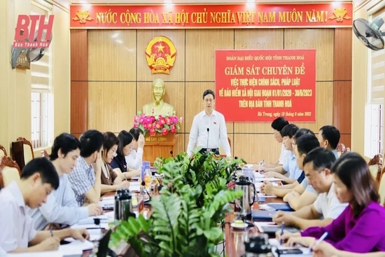 Giám sát việc thực hiện chính sách pháp luật về BHXH tại các huyện Hà Trung và Hoằng Hóa