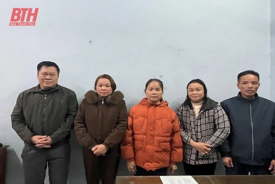 Công an huyện Bá Thước bắt 5 đối tượng hoạt động “tín dụng đen”