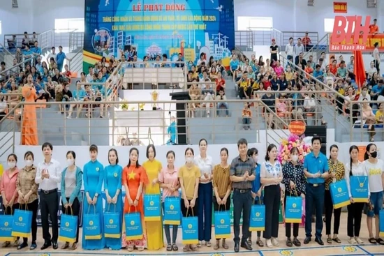 Liên đoàn Lao động huyện Hậu Lộc phát động hưởng ứng “Tháng Công nhân” năm 2024