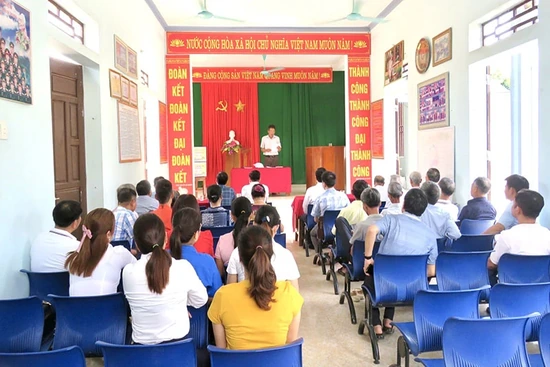 Đảng bộ huyện Thọ Xuân nâng cao chất lượng sinh hoạt chi bộ