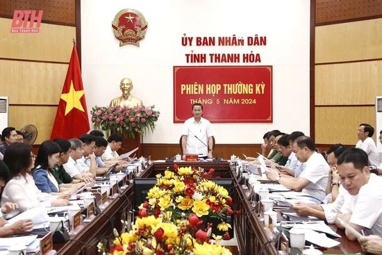 UBND tỉnh họp phiên thường kỳ tháng 5:  Thảo luận các nhiệm vụ trọng tâm phát triển kinh tế - xã hội tháng 6 và một số nội dung quan trọng khác