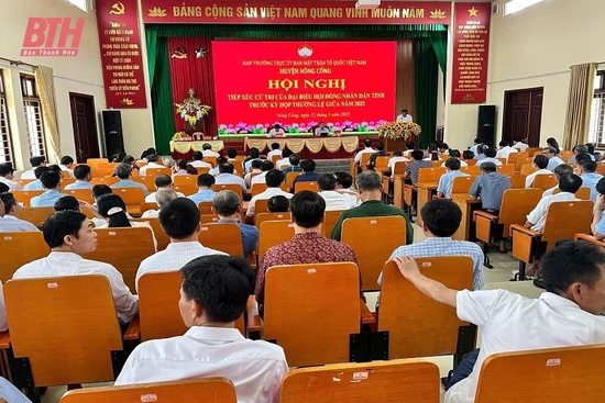 Cử tri Nông Cống đề xuất nhiều vấn đề liên quan đến quy hoạch, đầu tư các công trình hạ tầng thiết yếu