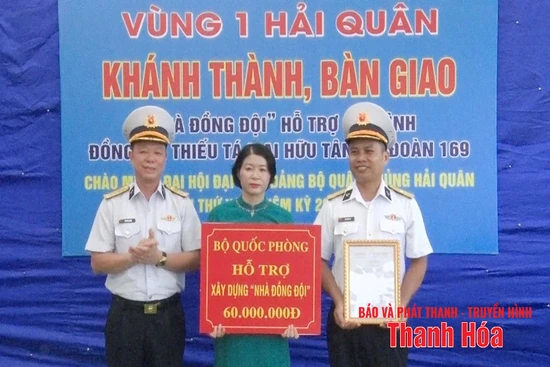 Lữ đoàn 169, Vùng 1 Hải quân bàn giao nhà đồng đội tại Thanh Hóa