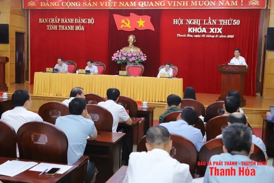 Ban Chấp hành Đảng bộ tỉnh Thanh Hóa cho ý kiến vào dự thảo các văn kiện trình Đại hội đại biểu Đảng bộ tỉnh lần thứ XX