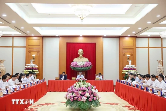 Tổng Bí thư Tô Lâm chủ trì buổi làm việc về dự thảo các văn kiện Đại hội XIV của Đảng