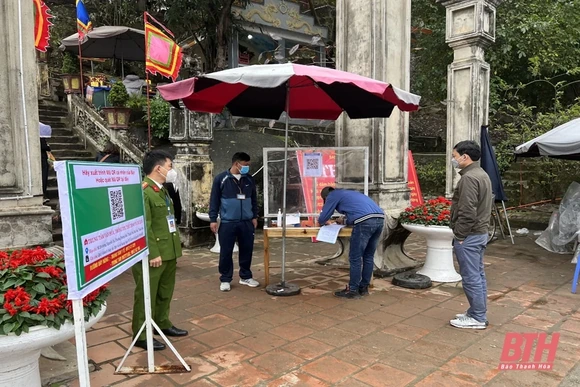 Đảm bảo an ninh, an toàn tại các đền, chùa dịp đầu xuân