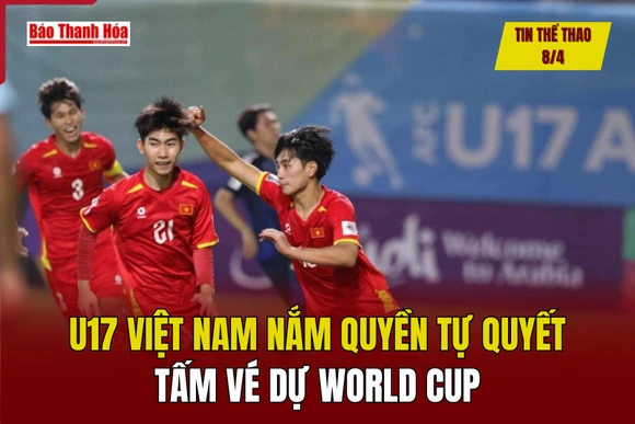 Thể thao 8/4: U17 Việt Nam nắm quyền tự quyết tấm vé dự World Cup