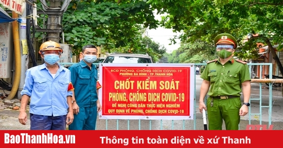 Áp dụng giãn cách xã hội theo Chỉ thị 16 trên địa bàn TP Thanh Hoá từ 0 giờ ngày 2-9