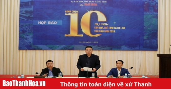 Bình chọn 10 sự kiện Văn hoá, Thể thao và Du lịch tiêu biểu năm 2024