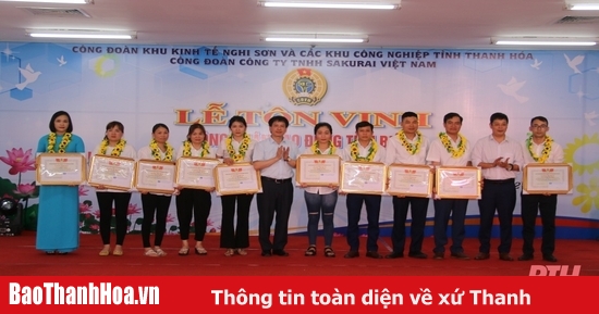 Công ty TNHH Sakurai Việt Nam tôn vinh công nhân, lao động tiêu biểu