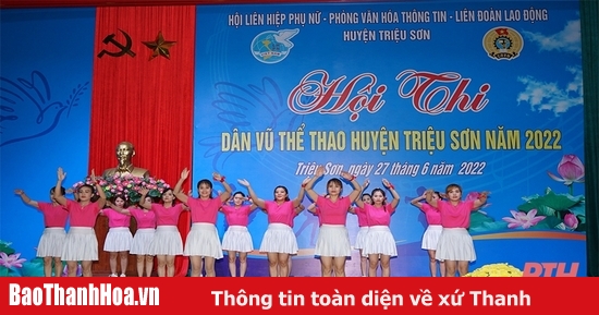 Sôi nổi phong trào nhảy dân vũ thể thao ở Triệu Sơn